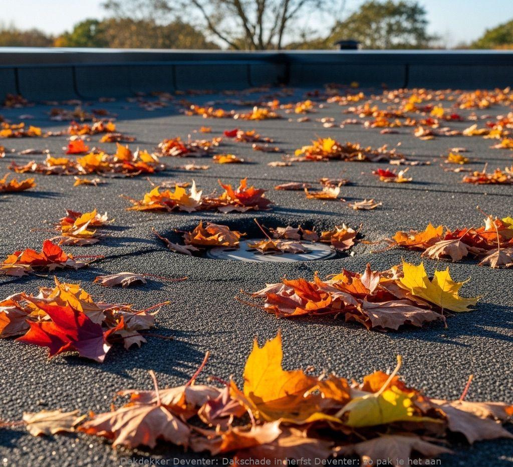 Dakschade In Herfst Deventer